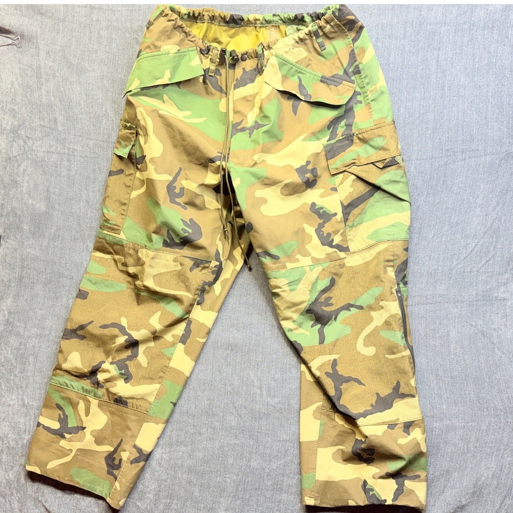 Tennier Industries ECWCS Gen II Trousers Mens L Woodland Camo Nylon Cargo
